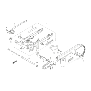 Honda MTX 50 swingarm