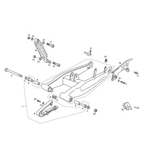 Swingarm SENDA R X-TREME 2007 E2 3ED