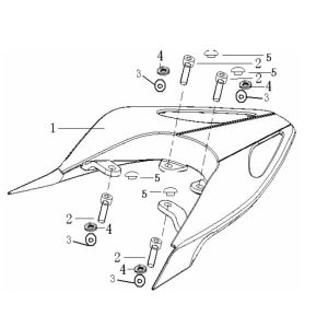 Rear Carrier Generic Ideo blue 2007 2-stroke 25