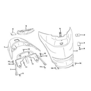 Rear Handle Benzhou City Star 4-stroke