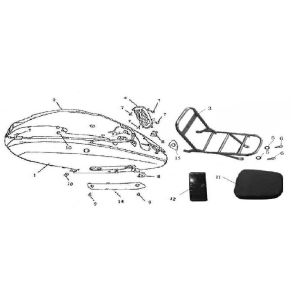 Rear cover-Carrier AGM GT black