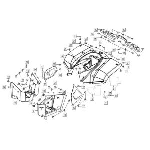 Rear covers Kymco MXU 300R