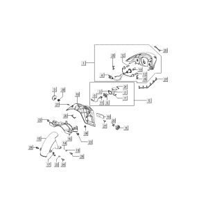 taillight hoods Kymco People S 4-stroke Matt grey