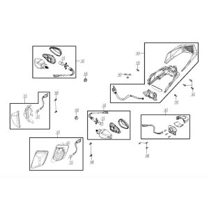 Tail light- Flashing Lights Kymco K-Pipe 125cc