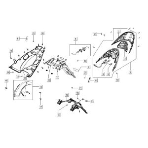 taillight AGILITY CITY 16 4T 150