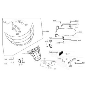 Rear light BTC Streetline dark blue