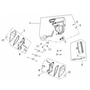 Rear Light Generic Ideo white 2010 2-stroke 25