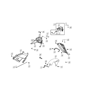 Rear light Kymco Agility Delivery 4-stroke euro4 black