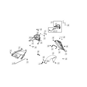 Rear light Kymco Carry 4-stroke white