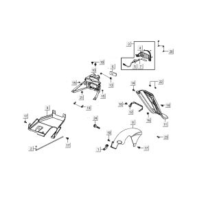 Rear light Kymco Delivery 4-stroke black