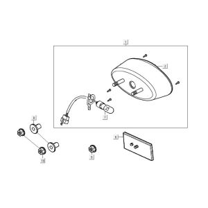 Rear Light Kymco Maxxer 90 Black