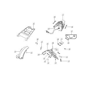 Rear Light Kymco People S 50i E4 Blue