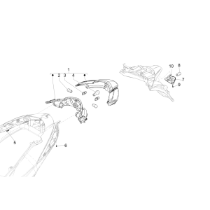 Rear light Piaggio Liberty 50 4-stroke (IGET Euro 4)