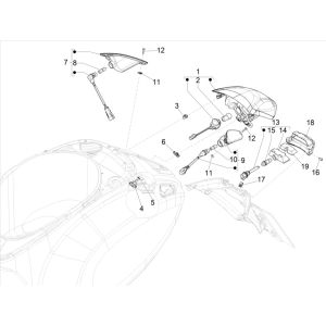 Vespa Elettrica 2018-2019 rear light