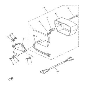 Achterlicht Yamaha DT-50 MX