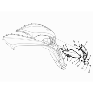 Taillights - Turn Signals Piaggio Beverly 350 E3 Sport Touring 2013-2014