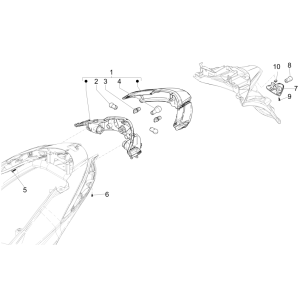 Rear lights - Piaggio Liberty 50 turn signals