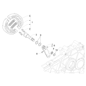 Rear brake - Piaggio Liberty 50 4-stroke brake brake calipers (IGET Euro 5)