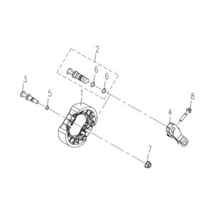 Rear brake 3B3 50cc (Euro 4; after 2018)