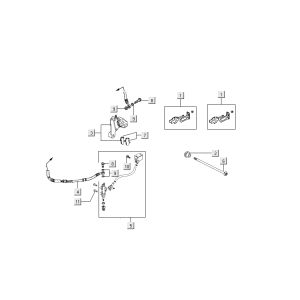 Rear brake Kymco Nexxon 4-stroke dark grey