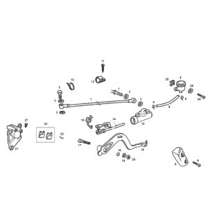 Rear Brake SENDA R X-TREME 2007 E2 3ED