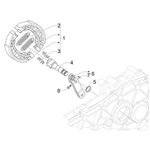 Rear Brake Vespa Lxv 25km 4-stroke 2-valve