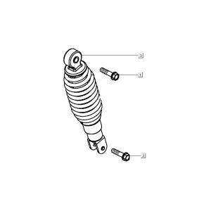 rear shock absorber Kymco People S 4-stroke Elegance black