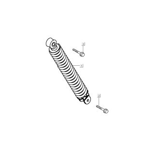 rear shock absorber Kymco Sento 4-stroke blue