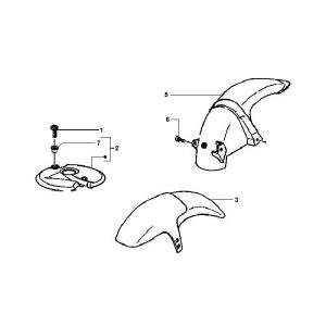 Rear Fender - Front Fender Gilera Runner 98-2005 2-stroke
