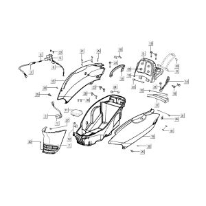 rear covers Kymco Grand Dink 2-stroke Silver