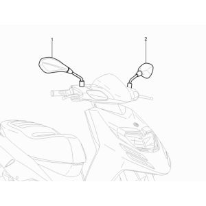 Piaggio Typhoon 50 2-stroke Euro 3 2011 mirrors