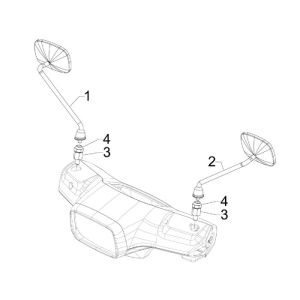 Mirrors Vespa S 2-stroke