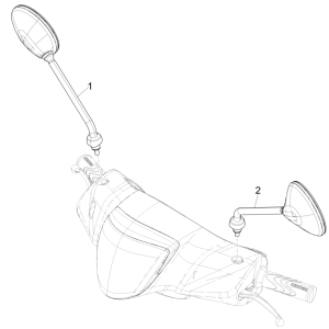 Rear view mirror/S Piaggio Liberty 50 4-stroke (IGET Euro 5)