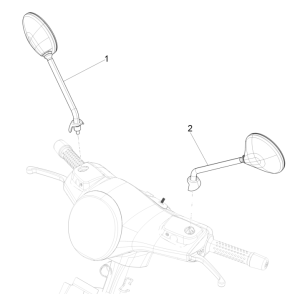 Rearview mirror/s Vespa GTS 125 4T E5 ABS 2021 (EMEA)