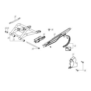 Rear Fork Kymco K-Pipe 125cc
