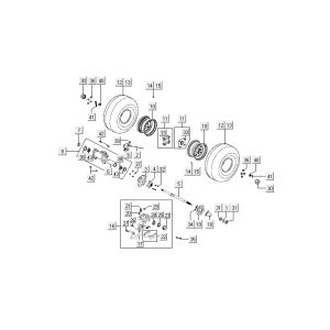 Rear wheel Kymco MXU 50
