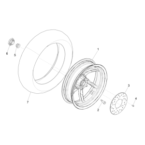 Piaggio NRG Power 50 2-stroke LC Euro 4 rear wheel