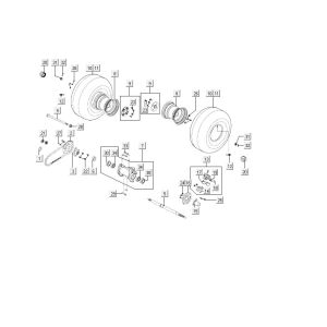 Rear wheel Kymco MXU 150