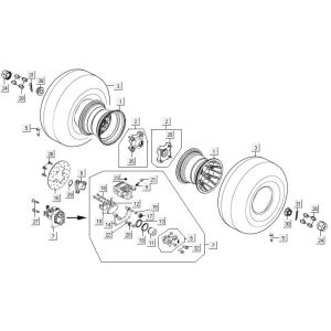 Rear wheel Kymco MXU 300R