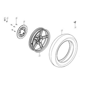 rear wheel AGILITY CITY 16 4T 125