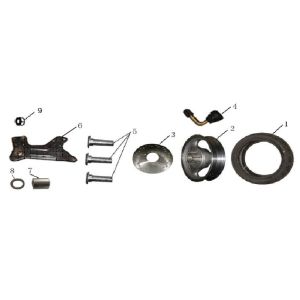 Rear wheel AGM GT blue