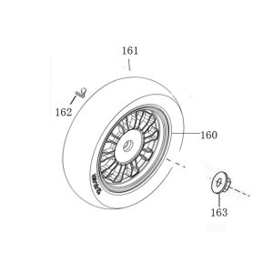 Rear wheel Agm Veterano