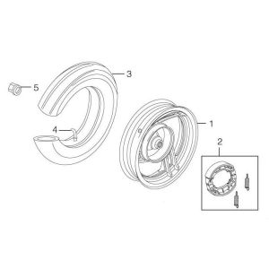 Rear wheel Giantco Sprint 4-stroke