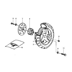 Rear wheel Gilera Runner 98-2005 2-stroke