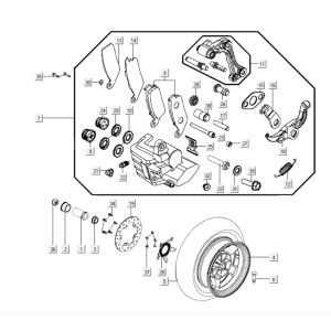 Rear wheel Kymco Myroad 700i