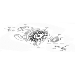 Rear wheel Neco Lola white