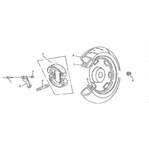 Rear wheel Rover Classic 125cc