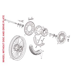 Rear wheel SENDA SM DRD 2006