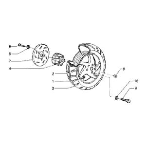 Rear Wheel (Vehicle) Gilera Runner 180cc FXR 2-Stroke