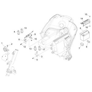 Battery Piaggio New Fly 4-stroke 4-valve